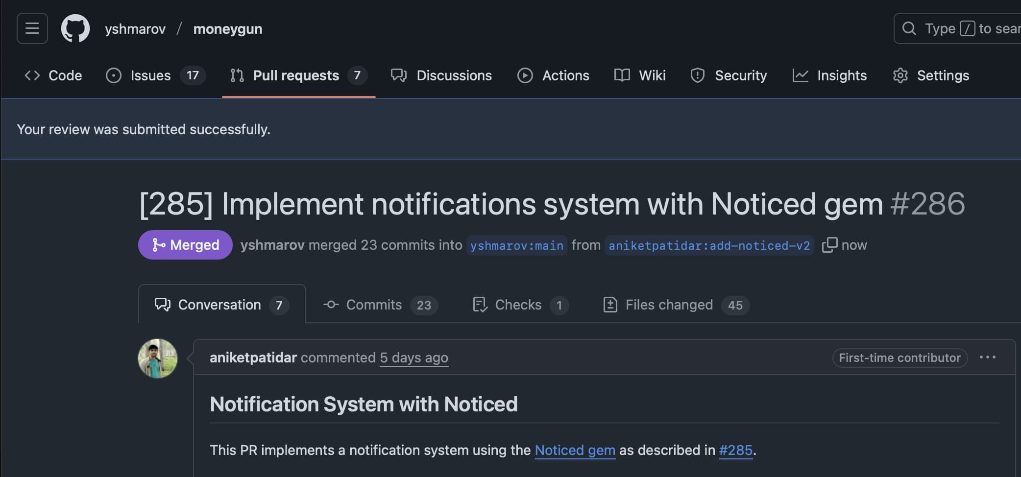 How I contributed notifications to an open-source product